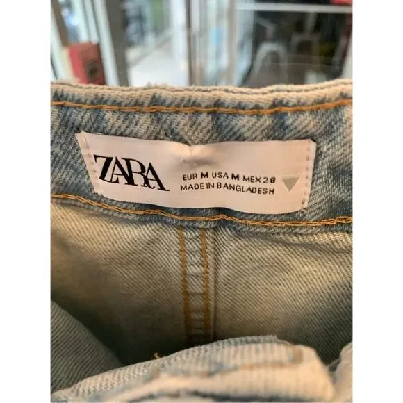 Zara Denim Crop Bralette Top - Picture 9 of 9